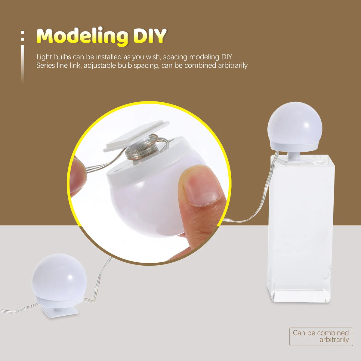 1Set LED Mirror Light Bulb Adjustable Dimmable Vanity — product photo 4 of 6