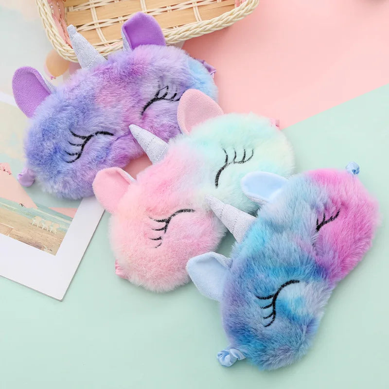 Cartoon Unicorn Party Anime Sleeping Mask Kids Gift — main product photo
