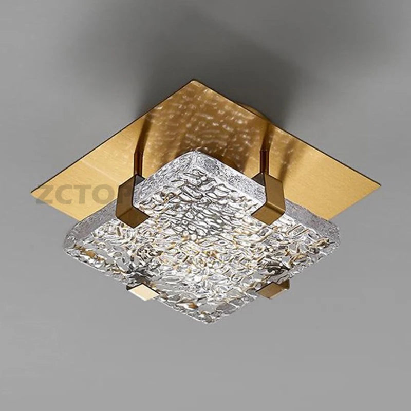 Modern Gold Square LED Ceiling Light 5W — product photo 5 of 6