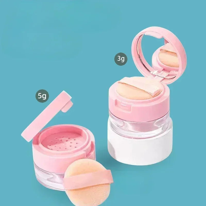 3g/5g Pink Powder Box with Mirror — main product photo