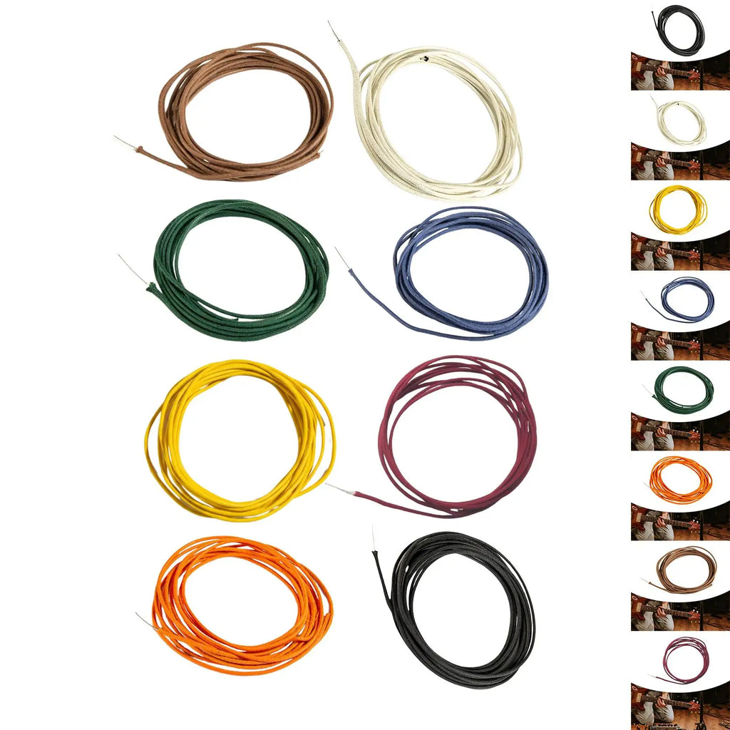 Classic Push Back Guitar Bass Cable Durable Braided — product photo 3 of 6