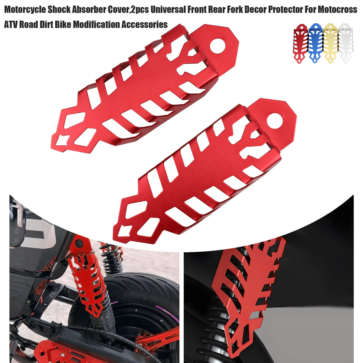Universal Motorcycle Shock Absorber Protective Cover For Honda — product photo 4 of 6