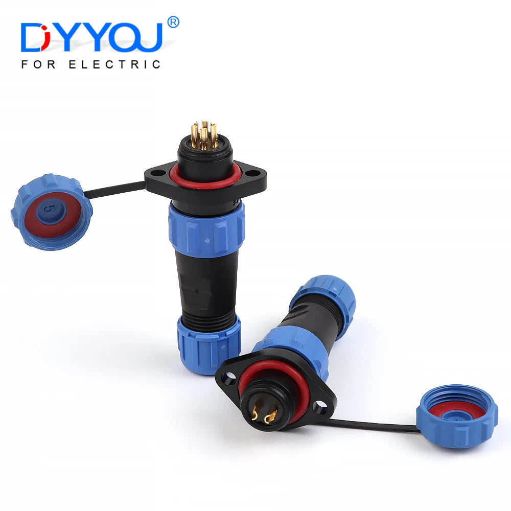 SP13 Flange Type Waterproof Connector Plug Socket Electrical — main product photo