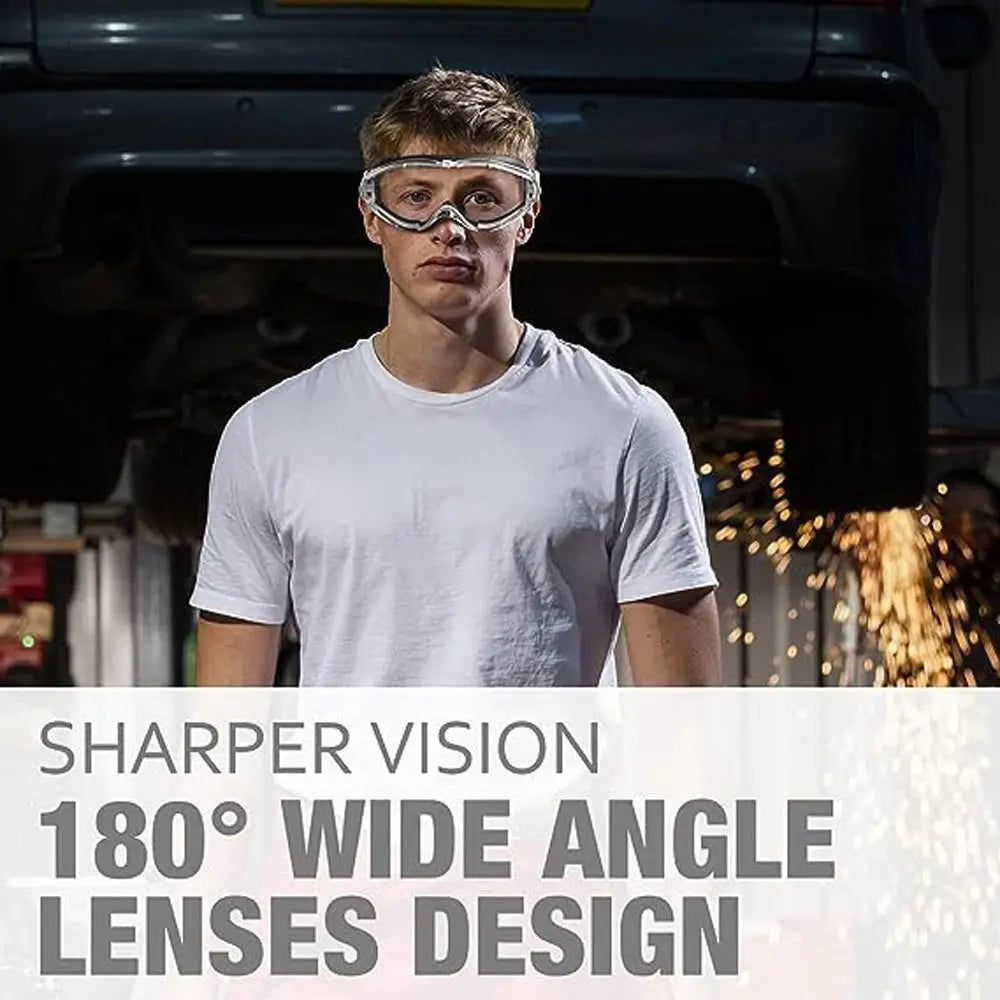 Industrial Grade Safety Goggles Anti Fog Clear Lens — product photo 2 of 4