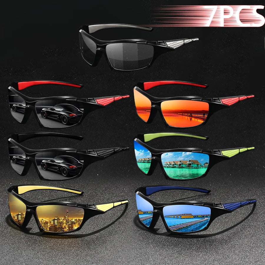 7PCS Fashion Safety Goggles Cycling Glasses Men Women — main product photo