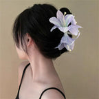 Super Fairy Emulational Lily Flower Hair Claw Clips — product photo 3 of 6