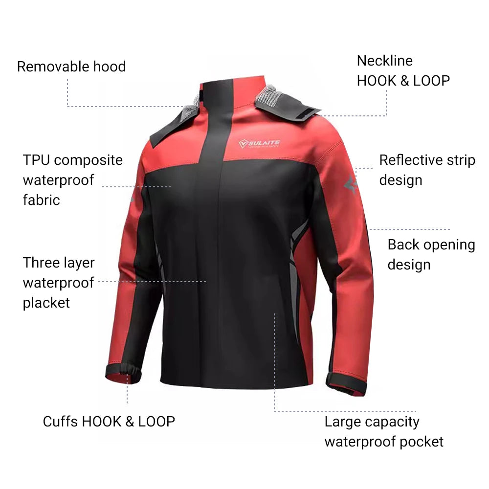 Motorbike Outdoor Rain Suit Motorcycle Rain Gear Suit — product photo 2 of 6