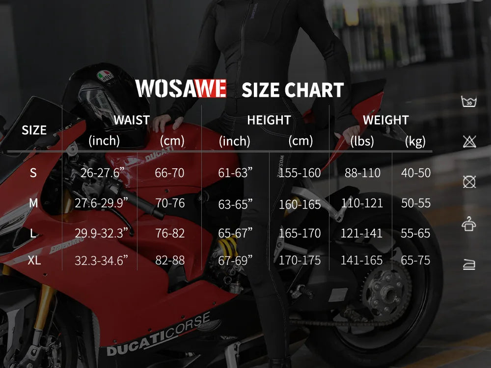 WOSAWE Motorcycle High Elastic Pants for Women Summer — product photo 5 of 5