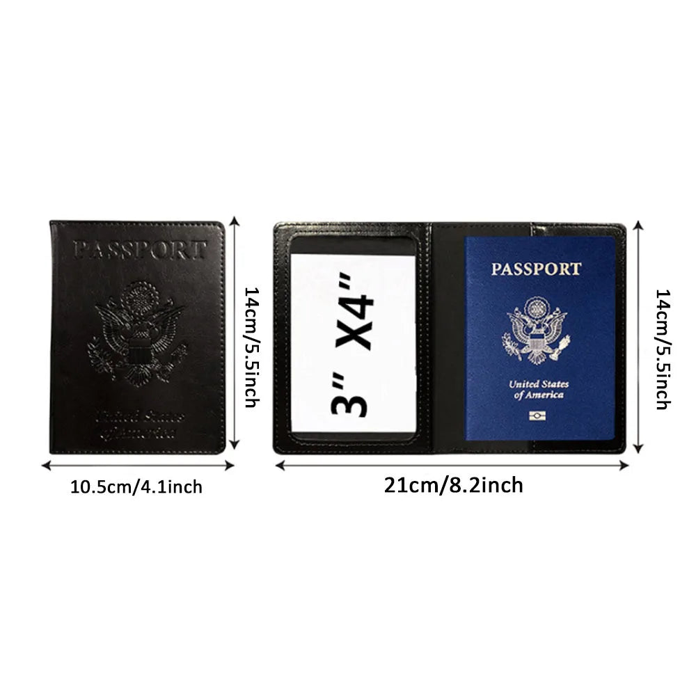 Passport Holder Cover Wallet Travel Essentials RFID Blocking — product photo 5 of 6