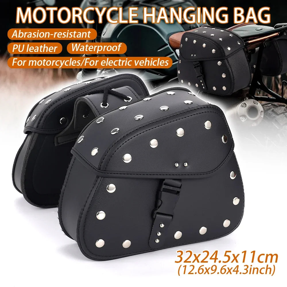 Universal Motorcycle SaddleBag Motorbike Side Bags Storage Tool — main product photo