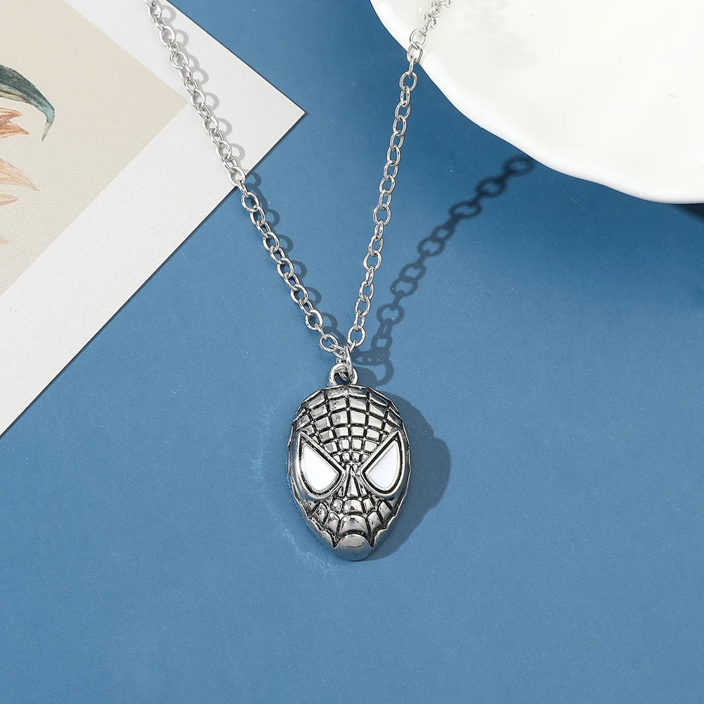 Superhero Spiderman Mask Pendant Necklace Fashion Cool Movie — main product photo