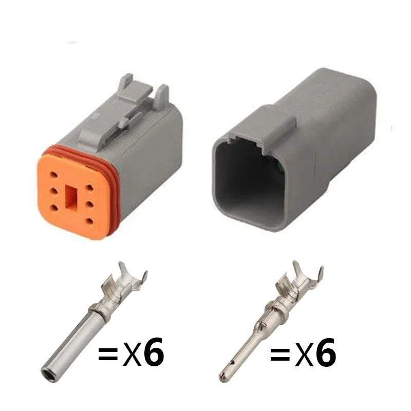 1/5set Deutsch DT Connector 2/3/4/6/8/12 Pin Waterproof Electrical — product photo 5 of 6