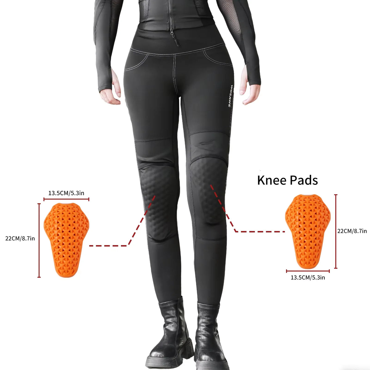 WOSAWE Motorcycle High Elastic Pants for Women Summer — product photo 2 of 5
