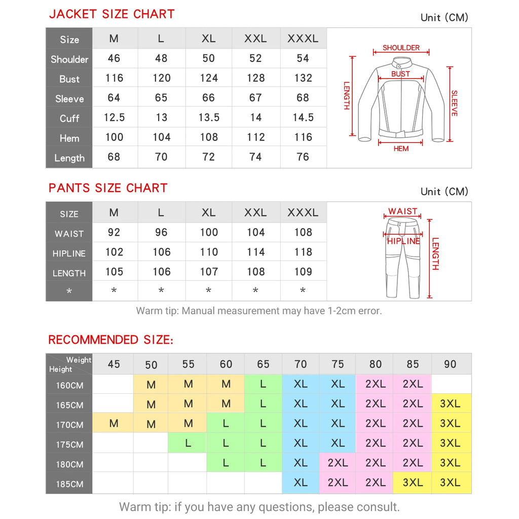 Motorcycle Jacket Waterproof Motorcross Jacket Pants Windproof Riding — product photo 6 of 6