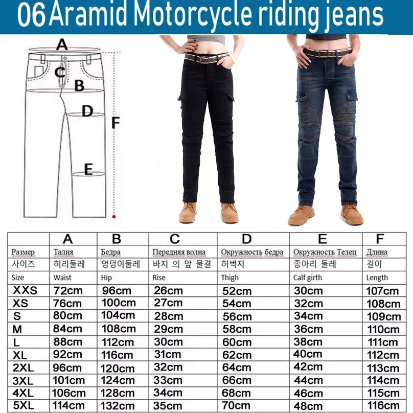XXS 5XL Aramid Motorcycle Pants Women Fireproof Protective — product photo 2 of 6
