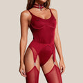 Ellolace Solid Women's Lingerie Sets Willowy Open Crotch — main product photo