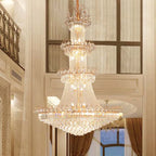Luxury Crystal Chandelier 4-Layer for High Ceiling — product photo 4 of 6