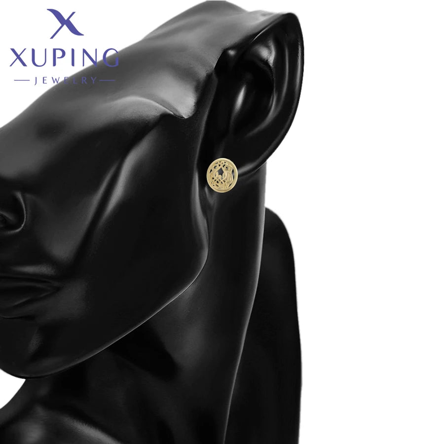 Xuping Jewelry Simple No Stone Light Gold Color — product photo 5 of 6