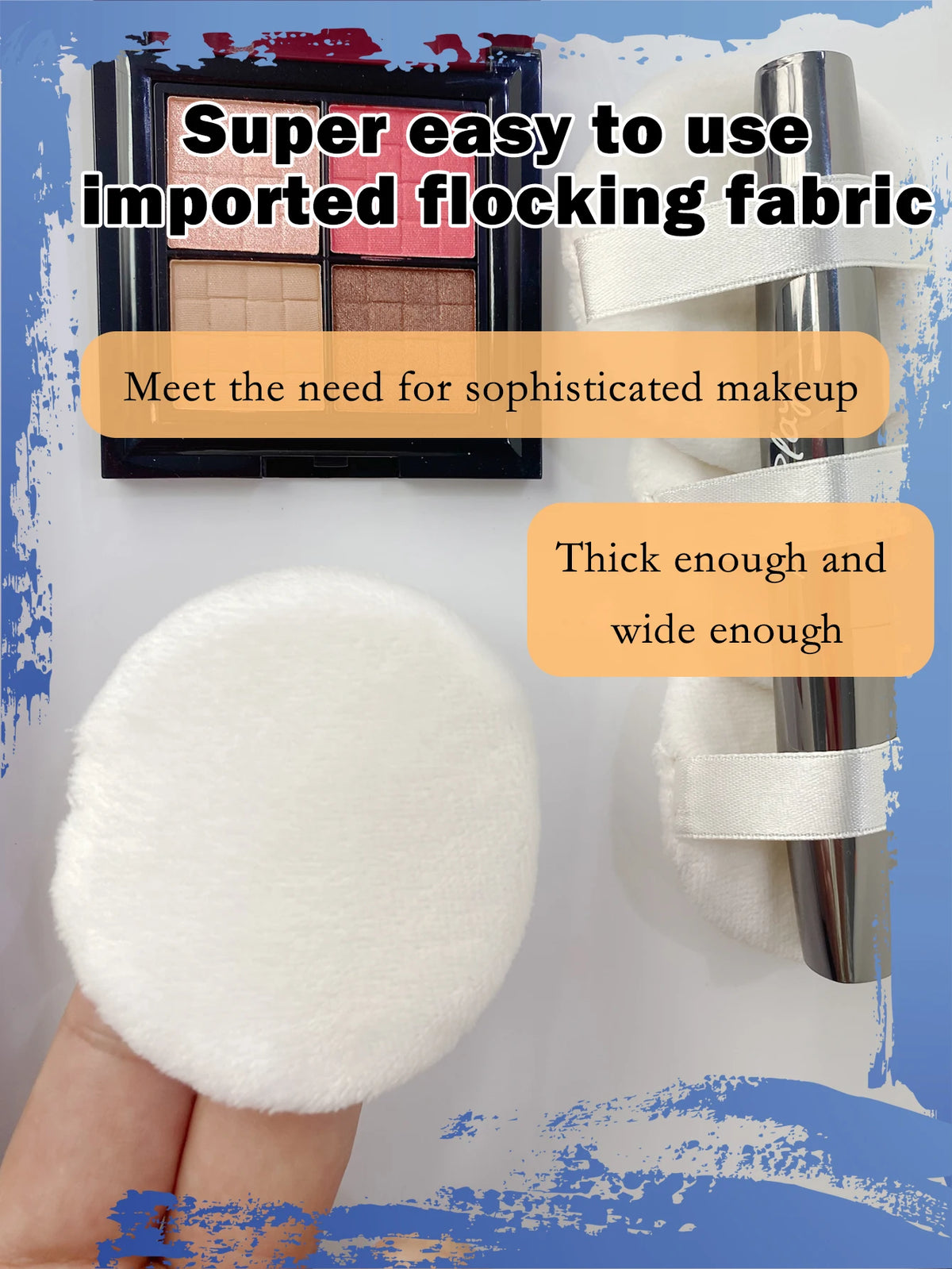 7PCS Portable and Practical High-grade White round Powder — product photo 5 of 6