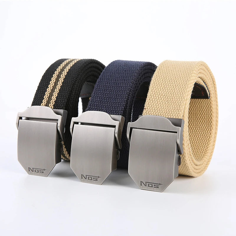 Men's 38mm Width Casual Canvas Belt 4mm Thick — main product photo