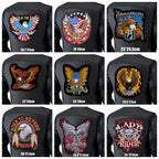 Large Back Embroidered Patches Smoking Monkey Motorcycle Patch — product photo 2 of 5