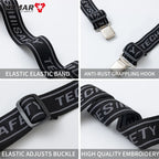 Motorcycle Trouser Suspenders Elastic Adjustable Motorbike Y Back — product photo 5 of 6