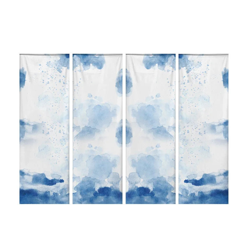 4pcs/set Outdoor Lantern Background Cloth Blue Indigo Dyed — product photo 5 of 6