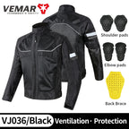 Motorbike Vemar Men's Mesh Jacket Black/Gray — product photo 4 of 6