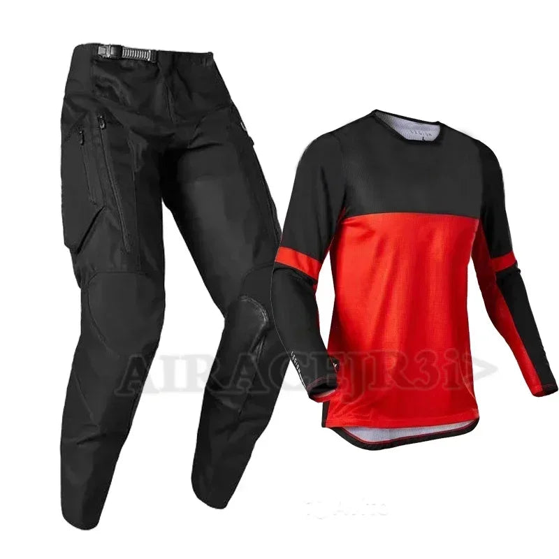 Motorcycle Downhill Combo Zip Pocket Protective Suit Motocross — product photo 4 of 5