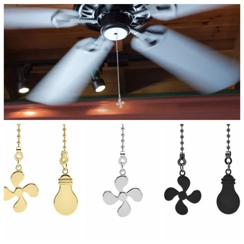 Fan Shape Ceiling Fan Pull Chain Light Shape — main product photo