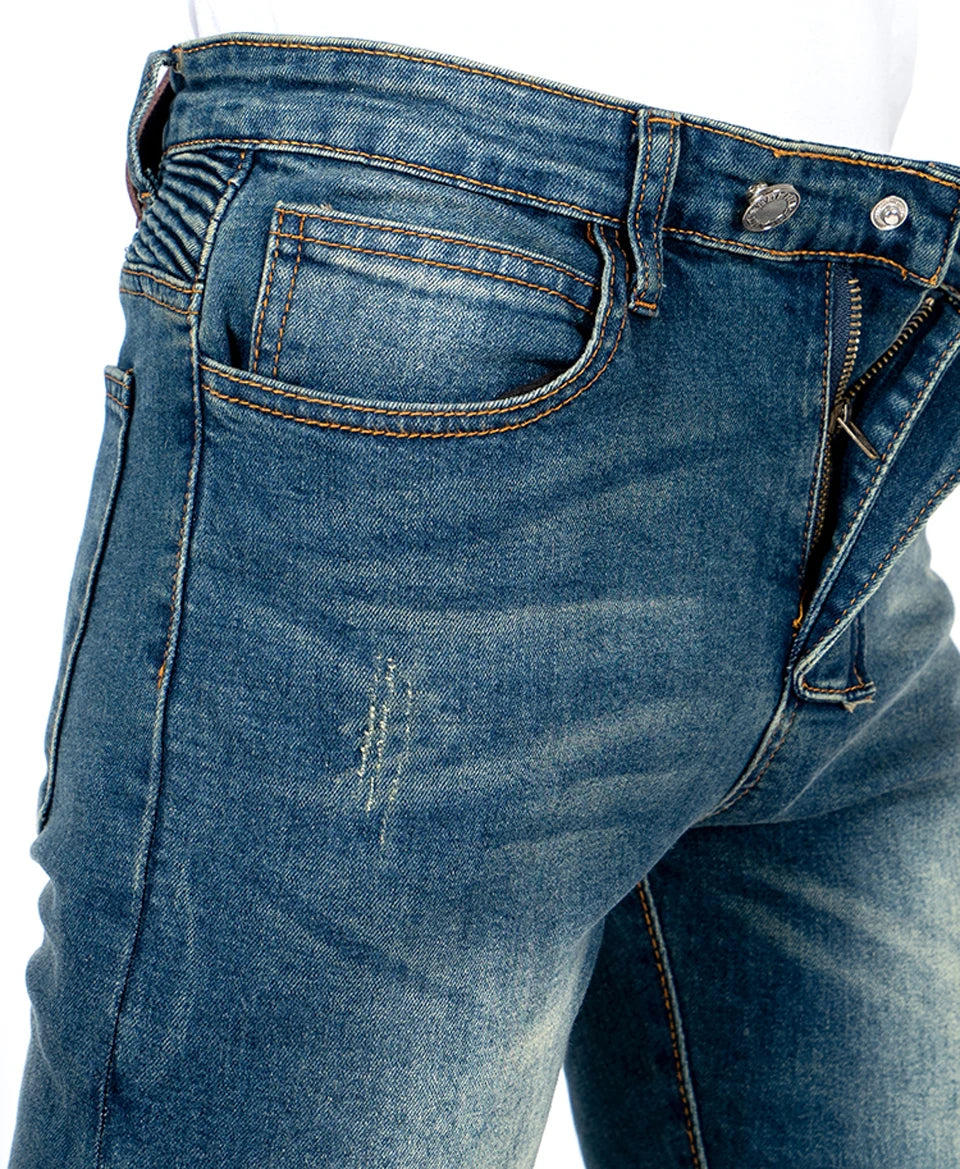 Men Motorcycle Jeans Built With Removable Insert Protective — product photo 4 of 6