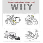 Convenient Adjustable Luggage Straps Portable Bungees Easy Travel — product photo 5 of 6