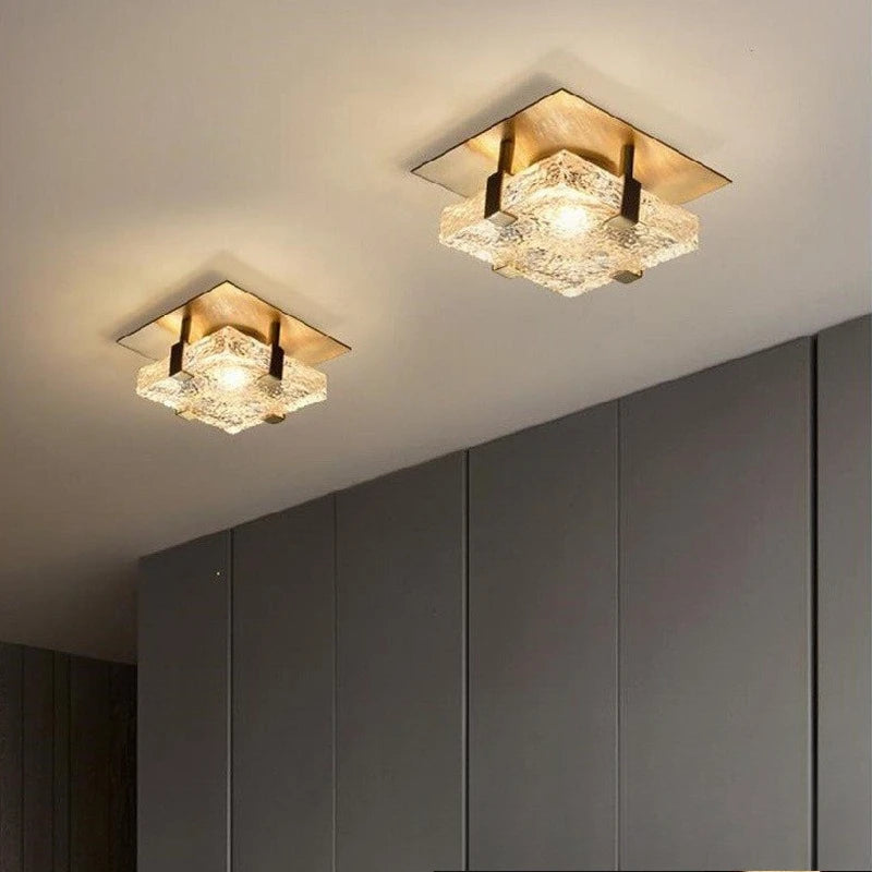 Modern Gold Square LED Ceiling Light 5W — main product photo