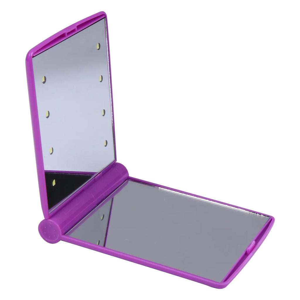 Premium Foldable LED Makeup Mirror Portable Compact Square — product photo 2 of 6