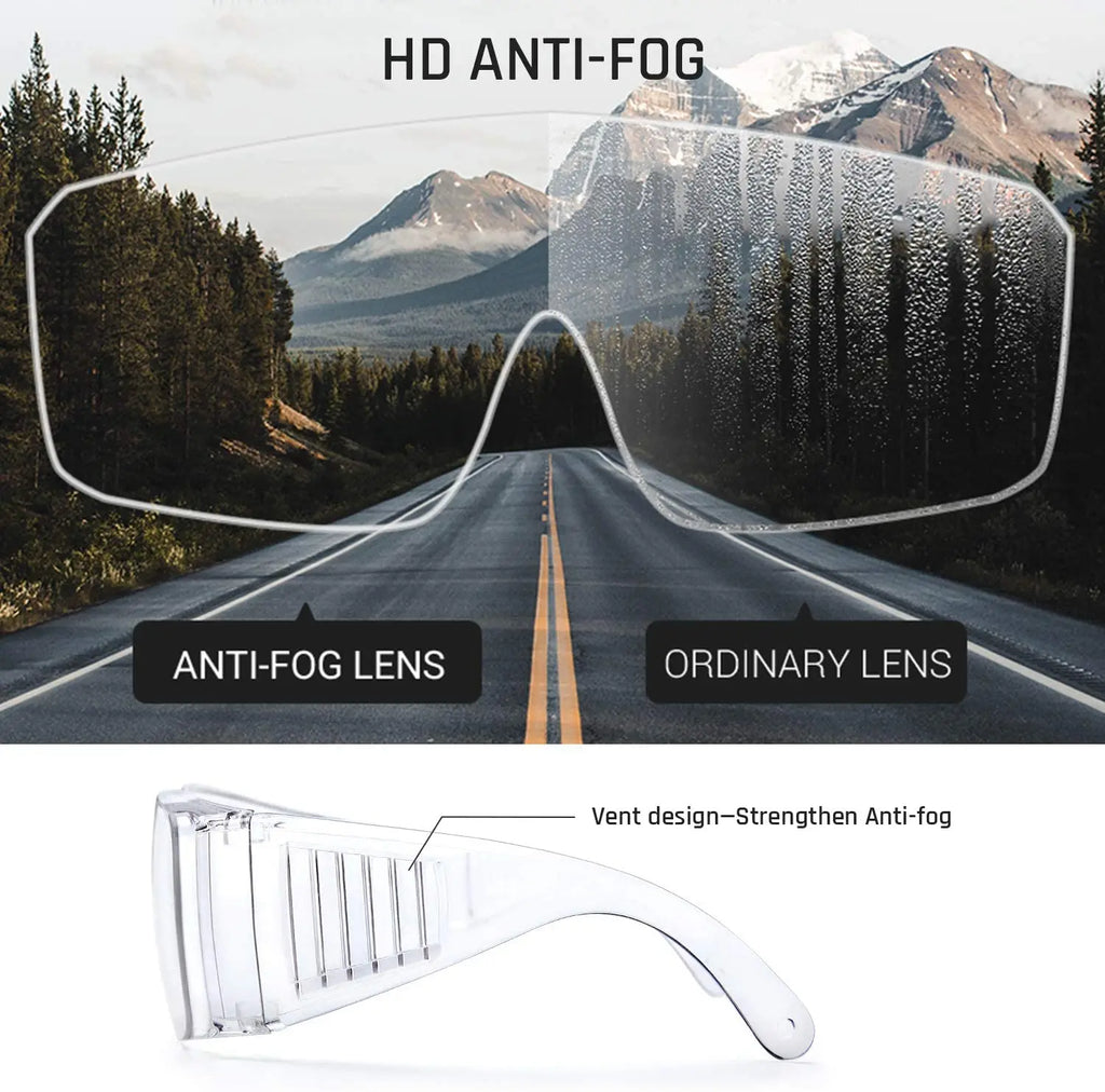 2 Pack Safety Glasses over Glasses Anti Fog — product photo 5 of 6