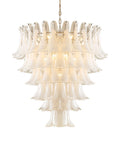 Pendant Glass White Flower Petal High Ceiling Chandeliers — main product photo
