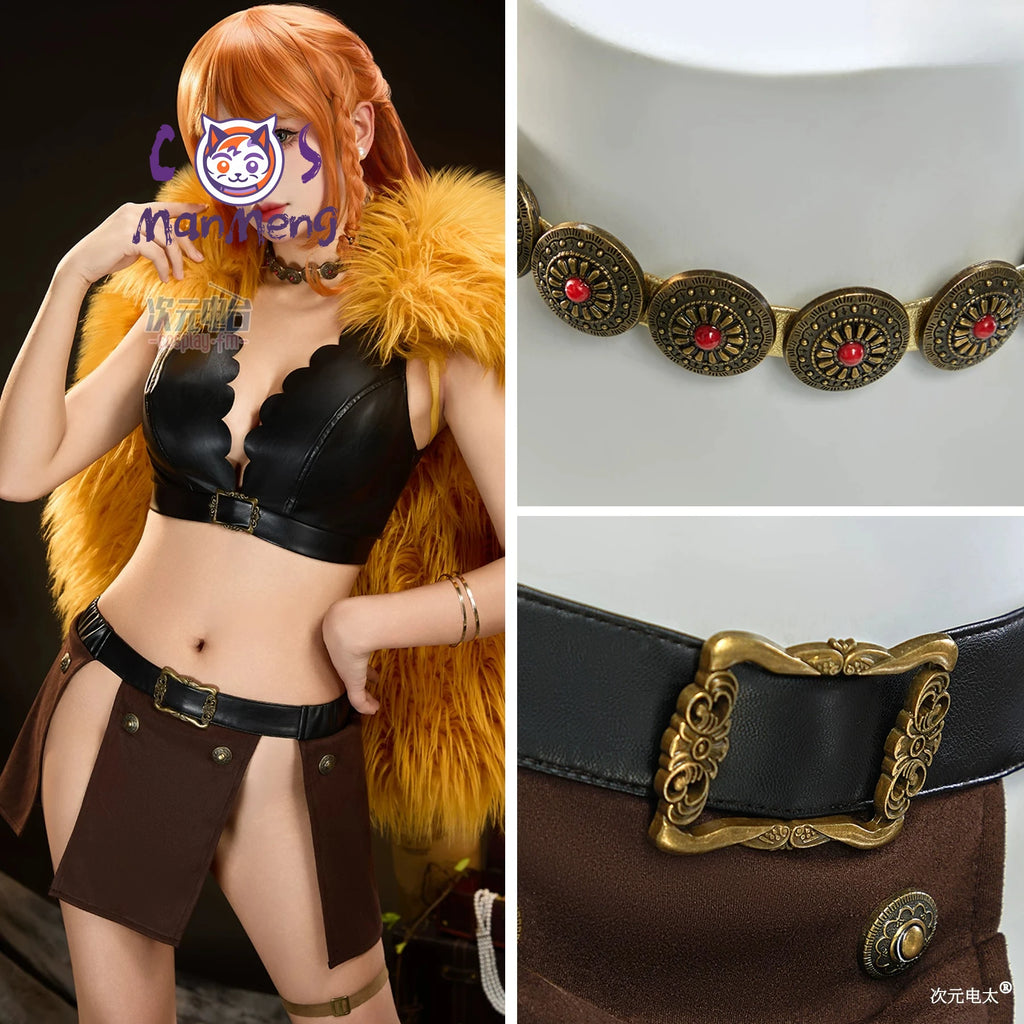 Anime OP Nami Elbaf Arc Cosplay Costume New — product photo 4 of 6