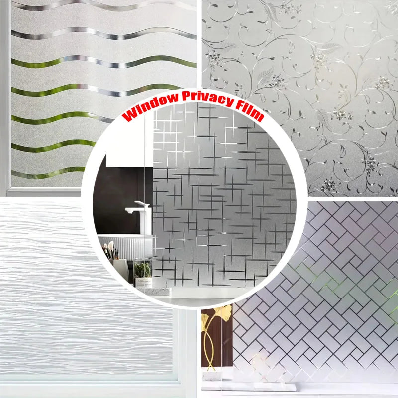 DIY Frosted Glass Film Electrostatic Glass Window Film — main product photo