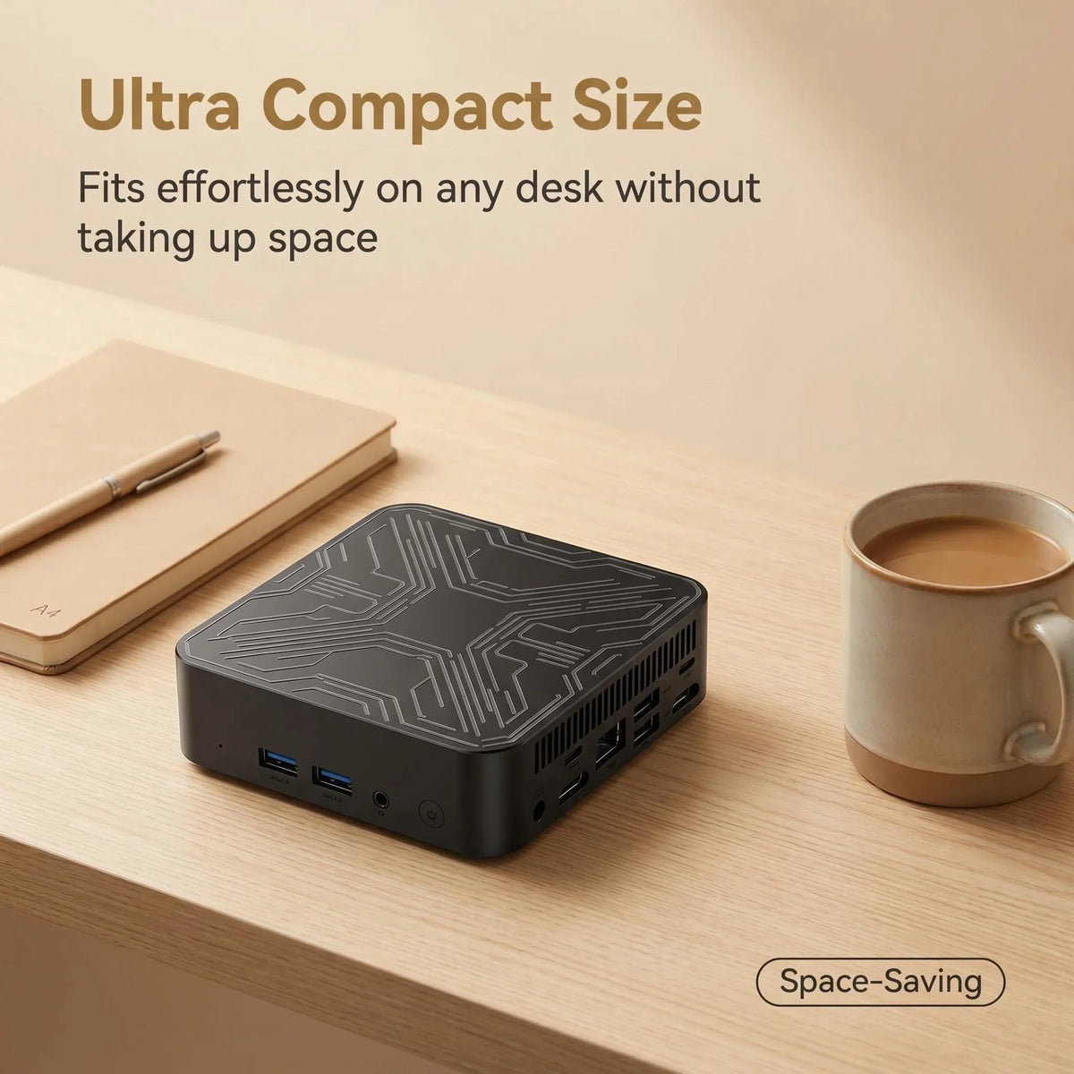 Circuit PC Intel Core N150 Compact Mini PC — product photo 4 of 6