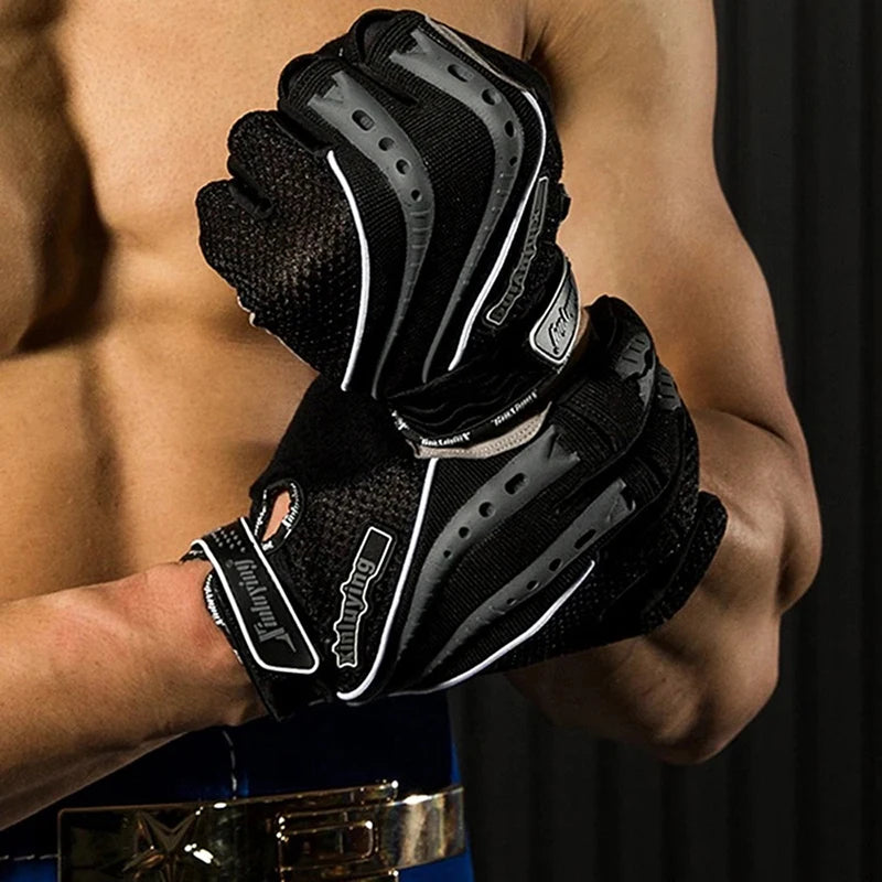 Weightlifting Full-finger Fitness Glove Crossfit Non-slip Motorcycle — main product photo