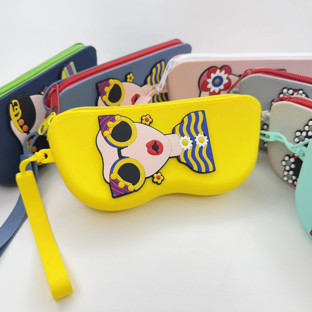 Cartoon-Style Silicone Sunglasses Bag Fashion Ladies Eyewear Storage — main product photo