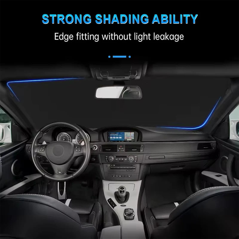 Foldable Front Windshield Sun Shade For Alfa Romeo — product photo 3 of 4