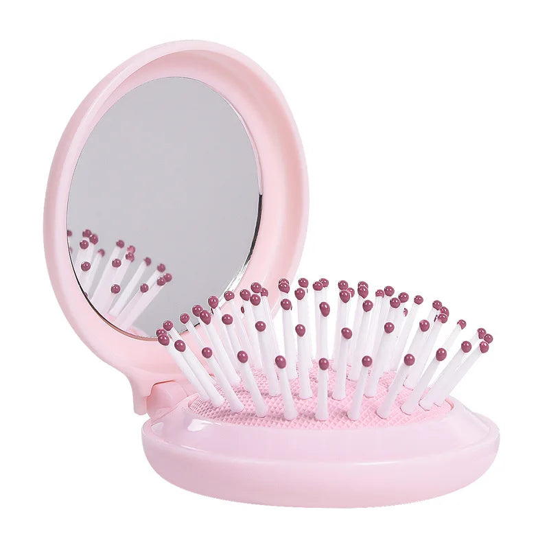 Mini Folding Head Massager Mirror anti-static Styling Accessories — main product photo