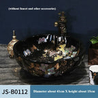 Household European Style Washbasin Washbasin Flower Petal Shaped — product photo 3 of 6