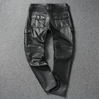 Motorcycle Pant Genuine Cowhide Leather Trousers Mens Riding — product photo 3 of 6