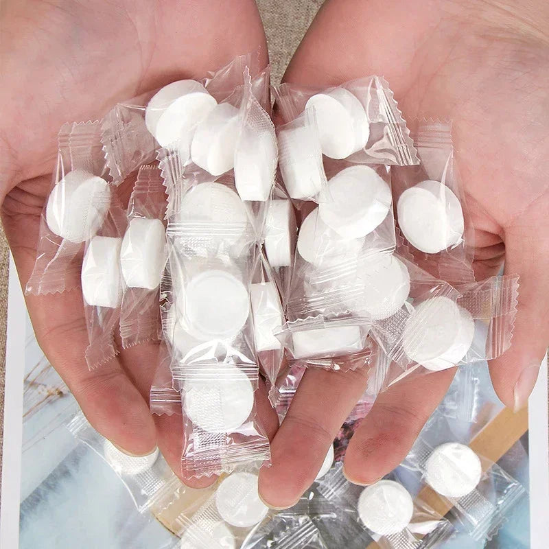 10-100pcs Portable Compressed Towel Disposable Face Cleaning Soft — product photo 3 of 6