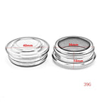 2Pcs Silver/Black Motorcycle Frame Hole Cover Decoration Parts — product photo 4 of 6