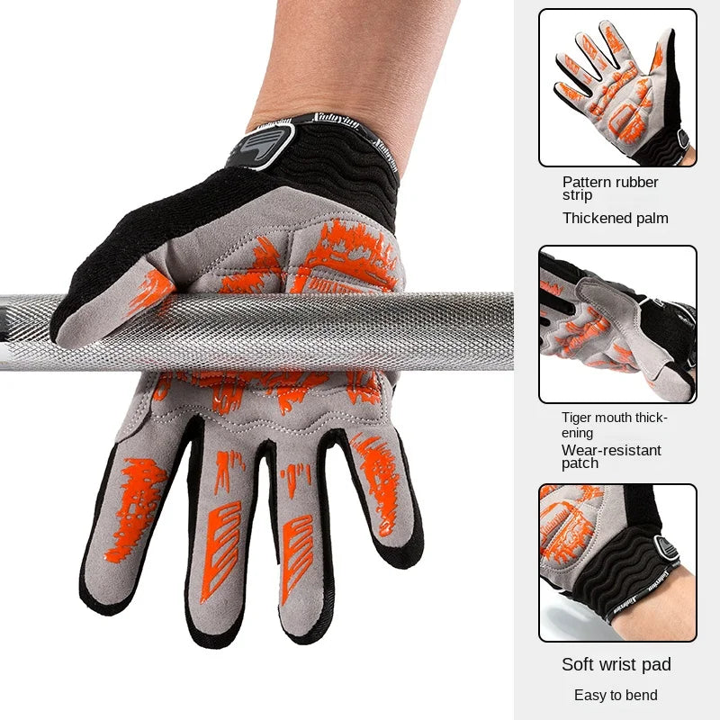 Weightlifting Full-finger Fitness Glove Crossfit Non-slip Motorcycle — product photo 4 of 6