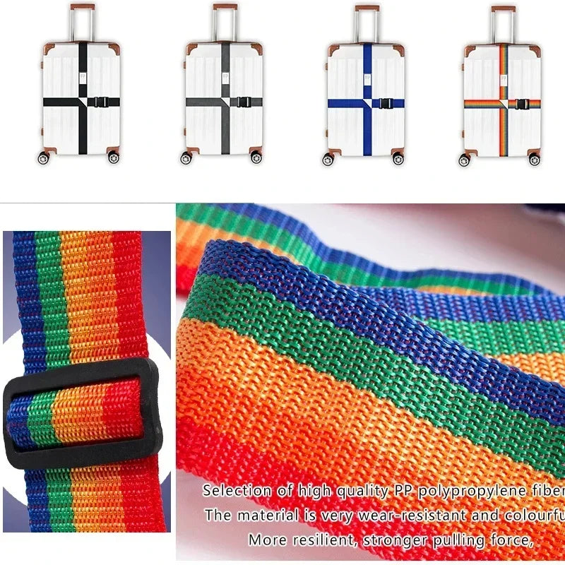Convenient Adjustable Luggage Straps Portable Bungees Easy Travel — product photo 4 of 6