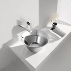 Nordic Style Ceramic Undermount Bathroom Sink Modern White — main product photo